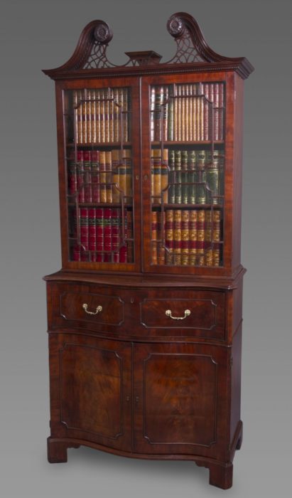 The Norfolk House George II Mahogany Secretaire Bookcase