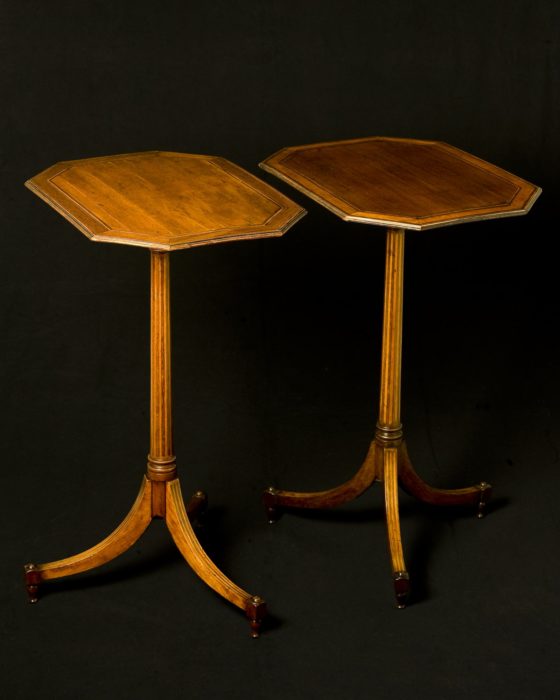 Gillows:A Fine and Rare Pair of George III Mirror Image Side Tables