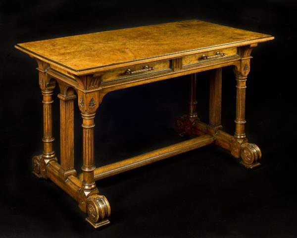 Gillows: A Very Fine Aesthetic Period Library Center Table