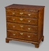 An Attractive George I Burl-Elm Bachelor's Chest