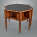 George III Style Octagonal Leather Lined Library Table