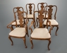 Set of Six George I Revival Walnut Dining Chairs