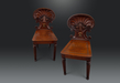Pair of Gillows Shell-Back Hall Chairs for George Sandeman, Founder of the Sandeman Port and Sherry Brand, with an Interesting Provenance and of Magnificent Quality