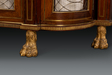 Regency Brass and Bronze Inlay Side Cabinet