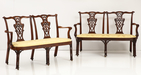 An Exceptional Pair of Walnut “Chinese Chippendale” Chair Back Settees c. 1755
