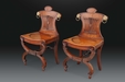 An Exceptional Pair of Regency “Grecian Hall Chairs”  After a Design by Thomas Sheraton c.1805