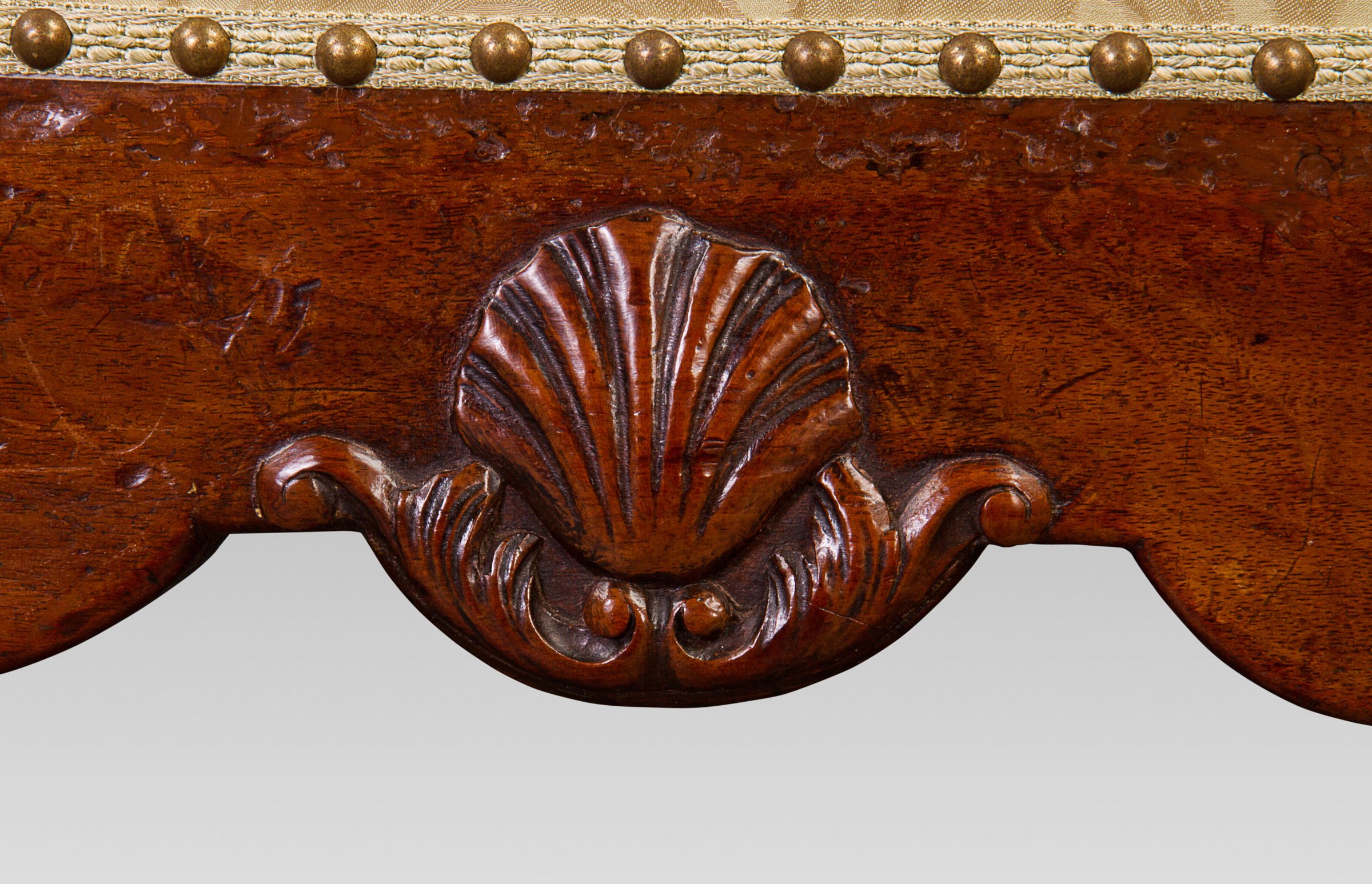 A Rare George II Walnut & Shell Carved Day-Bed – Michael Pashby Antiques
