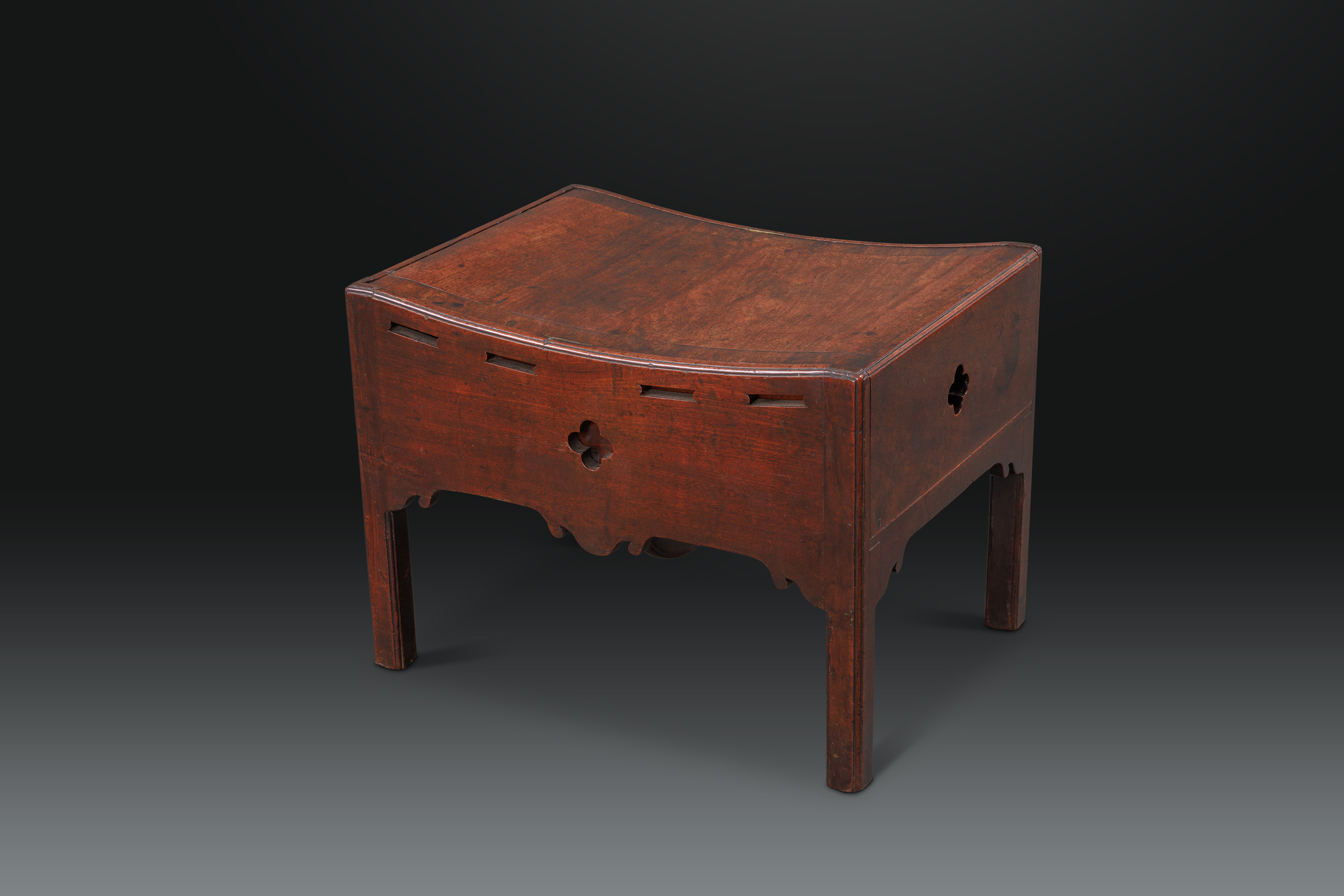 A George II Mahogany Metamorphic Library Stool – Michael Pashby Antiques